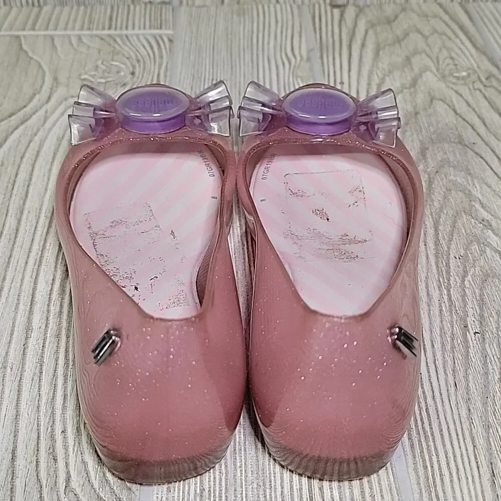 Mel Melissa Ultragirl Trick or Treat Glitter Jelly Flats Kids Size 12